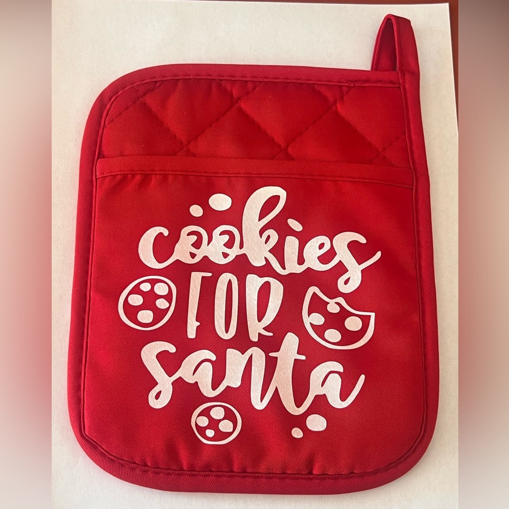 Christmas oven mitt